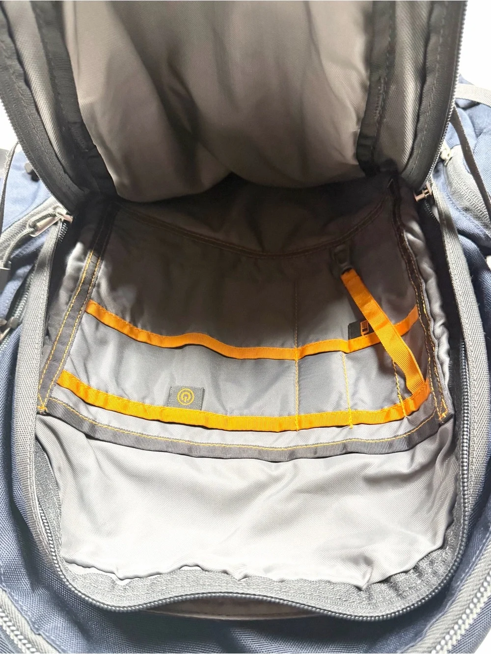 The North Face Mentor Backpack Navy Blue Laptop Hiking Travel Daypack